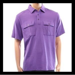 MICHAEL KORS - Double Pocket Polo shirt Purple L